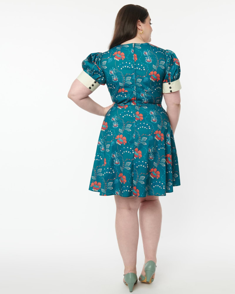 Teal swing dress discount